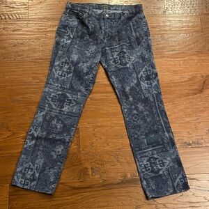 VGUC Ralph Lauren Patterned Denim Jeans Size 12